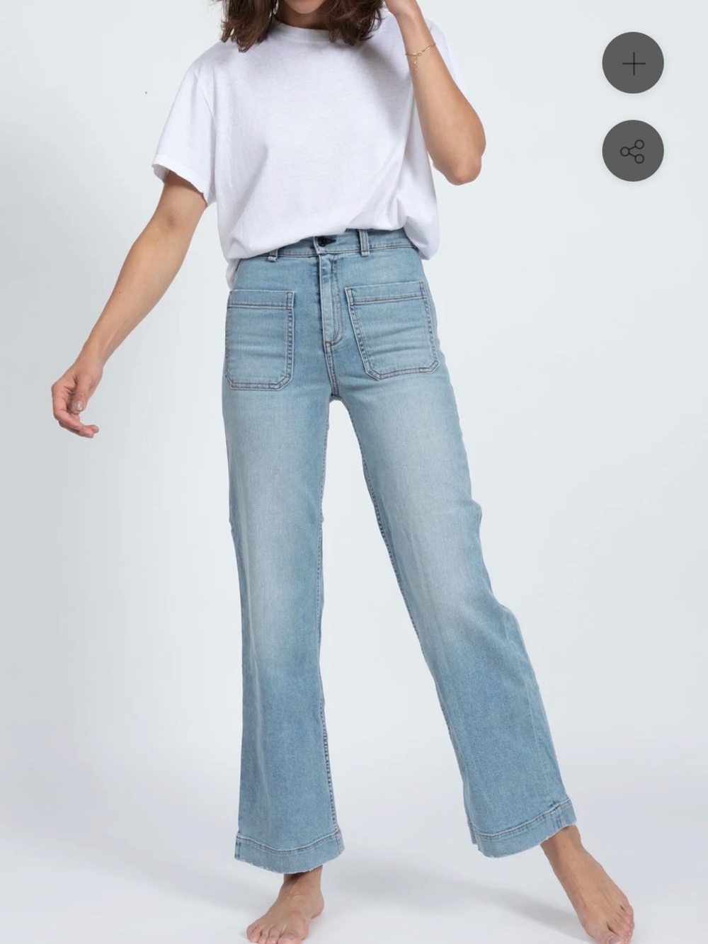 ASKK NY Sailor High Rise Water Street Jeans 25 x 30.75 $265